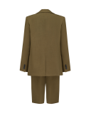 Костюм женский цвета хаки - пиджак + шорты